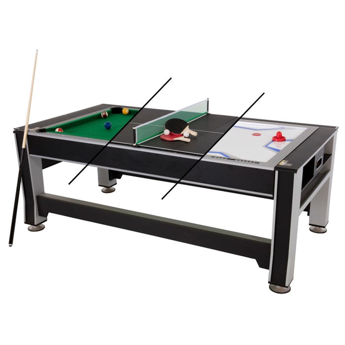 Triumph 3-in-1 Ping Pong, Pool and Air Hockey Gaming Table, 7 Feet