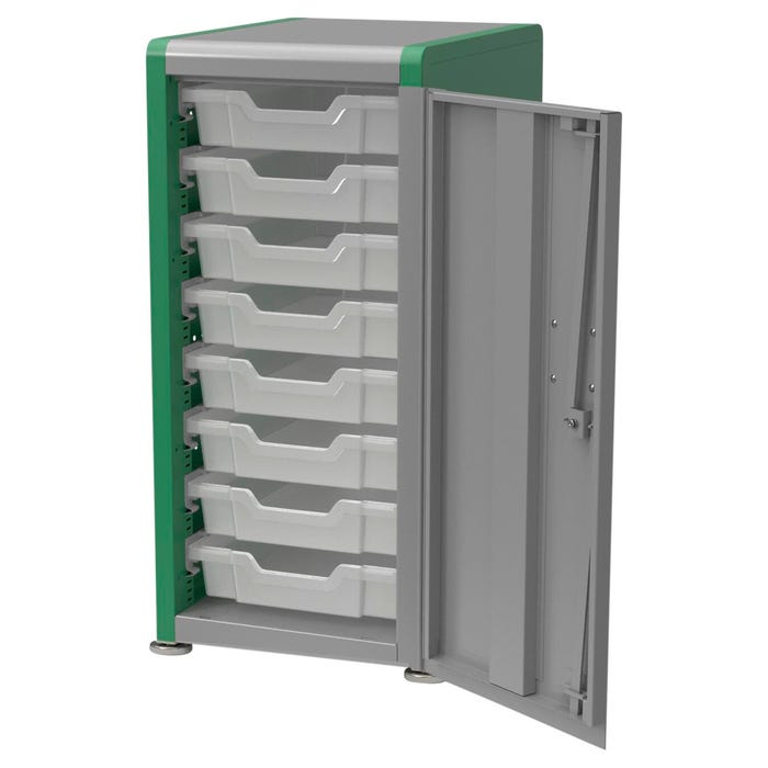 Classroom Select Geode Medium Cabinet, Single Wide, 8 Tote Trays