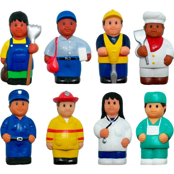 Get Ready Kids Career Figures, Multicultural, 5 Inches, Set of 8