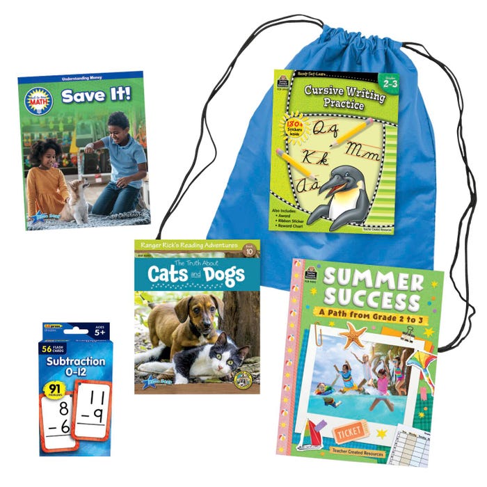 Teacher Created Resources Summer Success Backpack, Grades 2 to 3