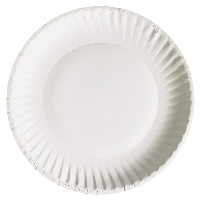 AJM Packaging Green Label Economy Paper Plates, 6 Inch, Pack of 1000