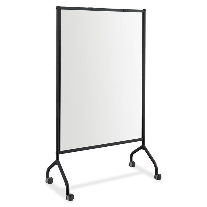 Safco Impromptu Magnetic Collaboration Screen with Full Magnetic Whiteboard Panel, 42 x 72 Inches, Steel Black Frame
