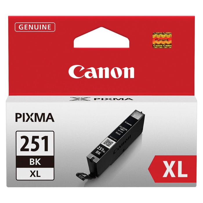 Canon Ink Toner Cartridge, CLI251XLBK, Black
