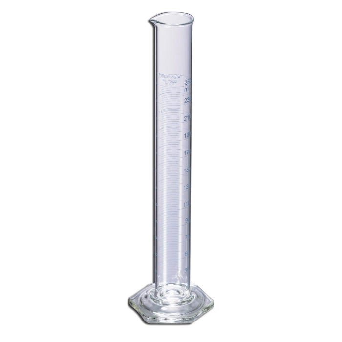 Pyrex Vista TC Graduated Cylinder, 100 mL, Pack of 12