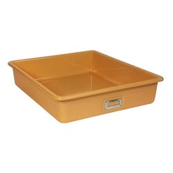Shirley K's T-163 Storage Bin, 21 x 19 x 4-1/2 Inches, Tan