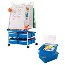 Copernicus Premium Royal Reading Writing Center with Lids, 33 x 27 x 59 Inches, Item Number 2103013