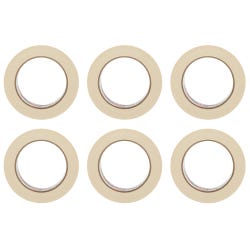 3M General Use Masking Tape, 1.5 Inch x 60 Yards, Tan, Pack of 6