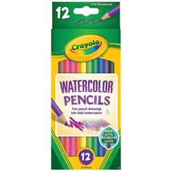 Crayola Watercolor Pencils, Assorted Colors, Set of 12 008559