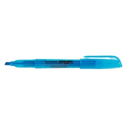 School Smart Pen Style Highlighters, Chisel Tip, Blue, Pack of 12 1298547