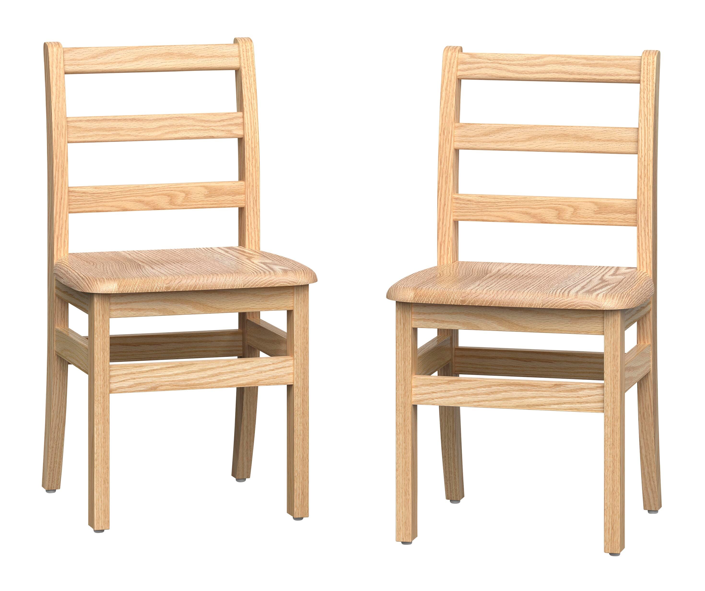 Foundations Little Scholars Ladderback Chairs, 14-Inch Seat, Set of 2, Item Number 2095348