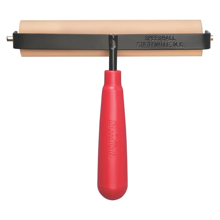 Speedball Soft Rubber Brayer with Plastic Handle, 6 Inches