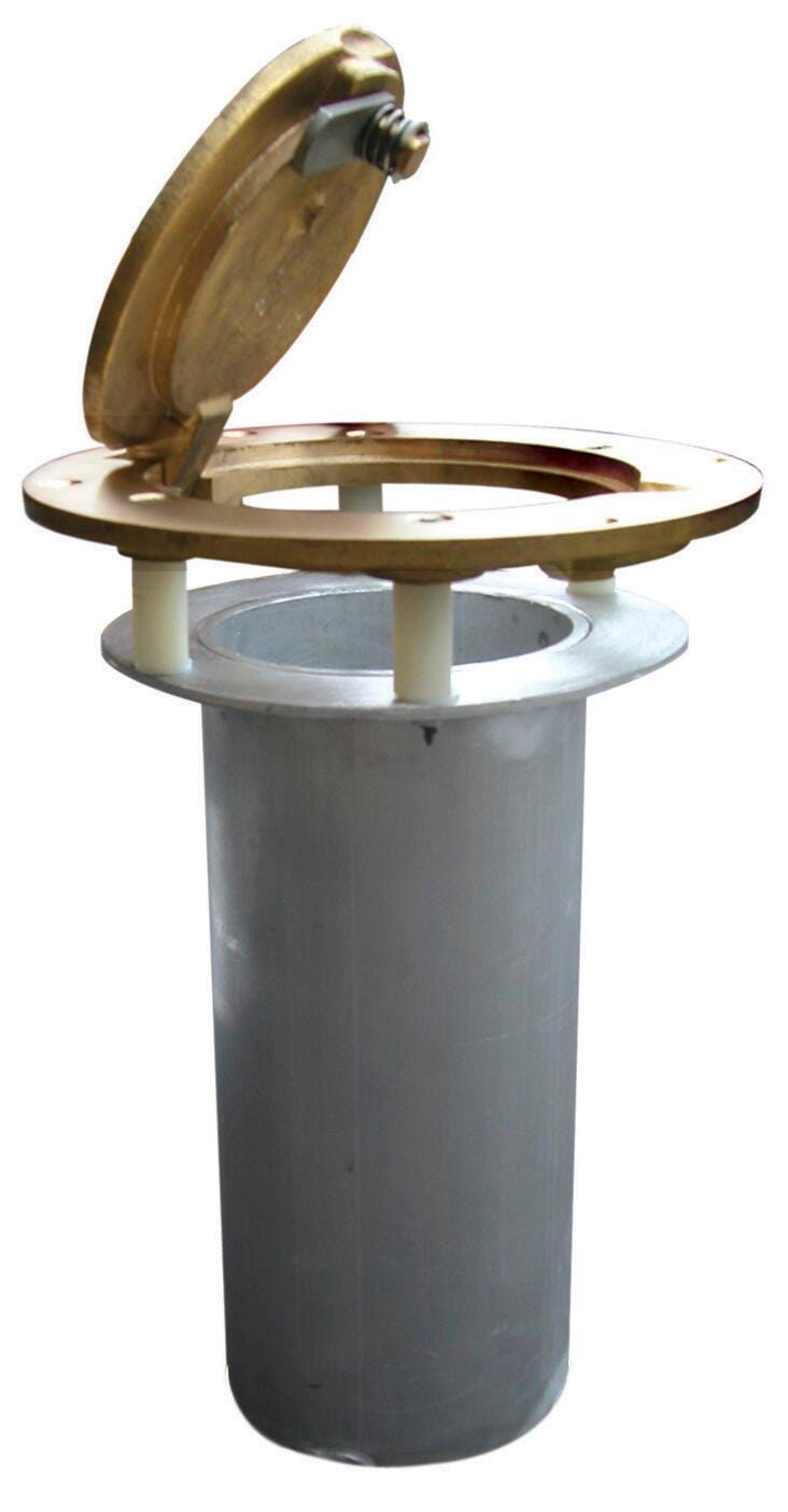 Jaypro Floor Sleeve with Hinged Cover, 10 x 3-1/2 in 025476