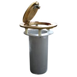 Jaypro Floor Sleeve with Hinged Cover, 10 x 3-1/2 in 025476