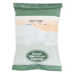 Green Mountain Lake and Lodge Coffee, Fraction Packs, 2.2 oz, 50 Per Carton, Item Number 1535357