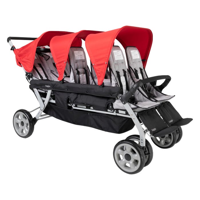 Foundations Gaggle 6 Jamboree 6 Passenger Stroller, 71-1/2 x 33 x 41 Inches