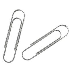 School Smart Non-Skid Jumbo Paper Clip, 2 Inches, Silver, Pack of 100 084442
