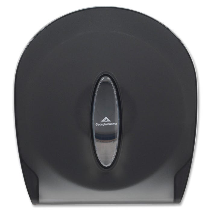 Georgia Pacific Jumbo Junior Toilet Paper Dispenser with Key Lock, Plastic, Translucent Smoke