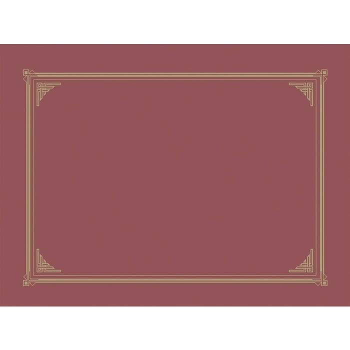Geographics Linen Texture Document Cover, 12-1/2 x 9-3/4 Inches, Burgundy, Pack of 6