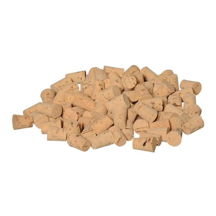 Frey Scientific Coarse Grained XX Grade Natural Cork, No 14, 32 mm Top x 26 mm Bottom Dia, Pack of 100