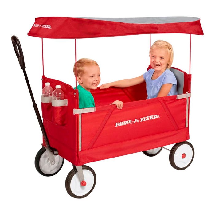 Radio Flyer 3-In-1 EZ Fold Wagon with Canopy