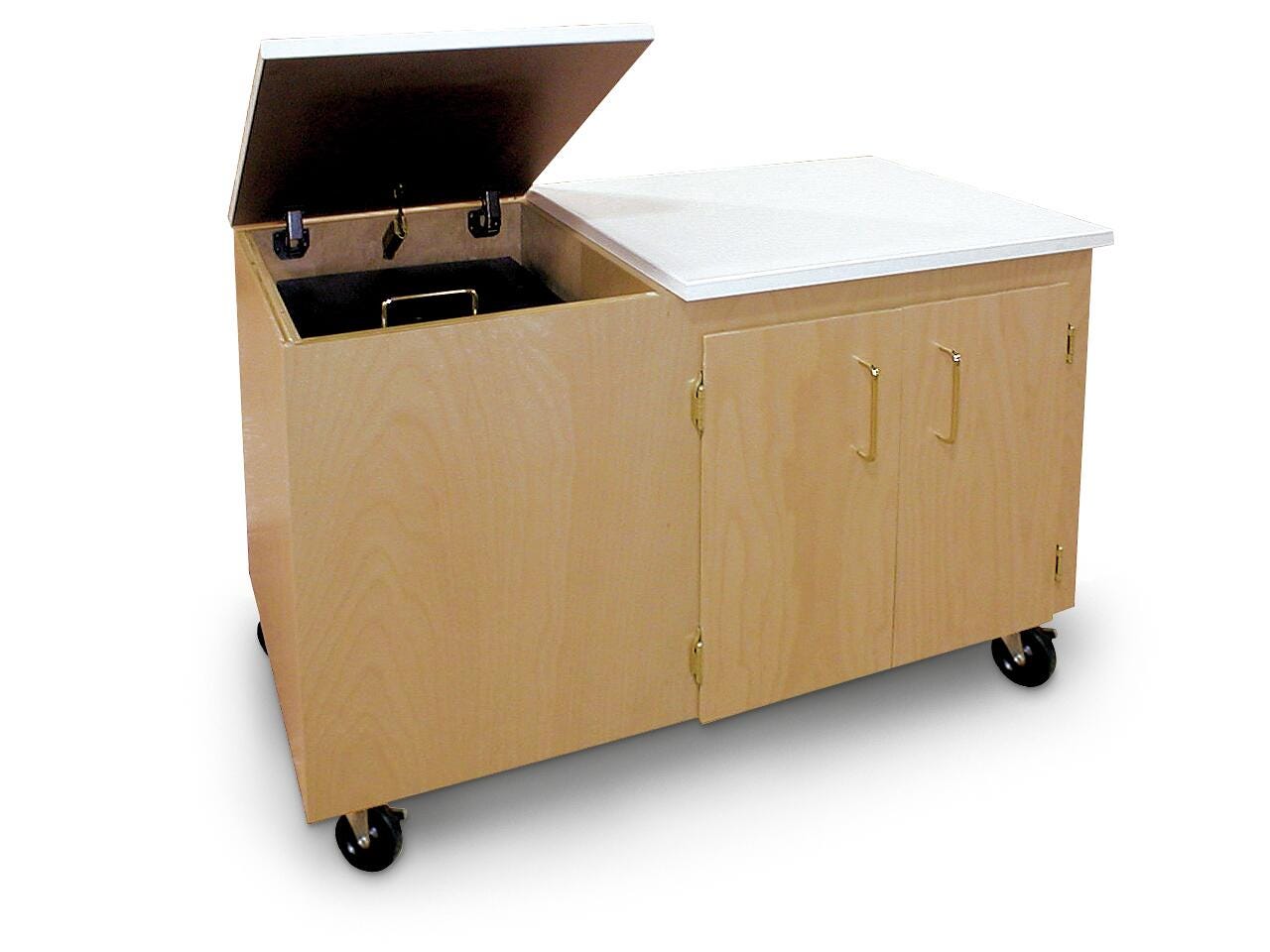 Hann, Mobile Clay Cabinet - 37 in. W x 19.5 in. D x 22.5 in. H