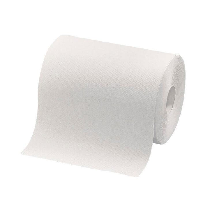 Vintage Roll Dispenser Towel, Non-Perforated, Recycled Paper, White, Case of 12