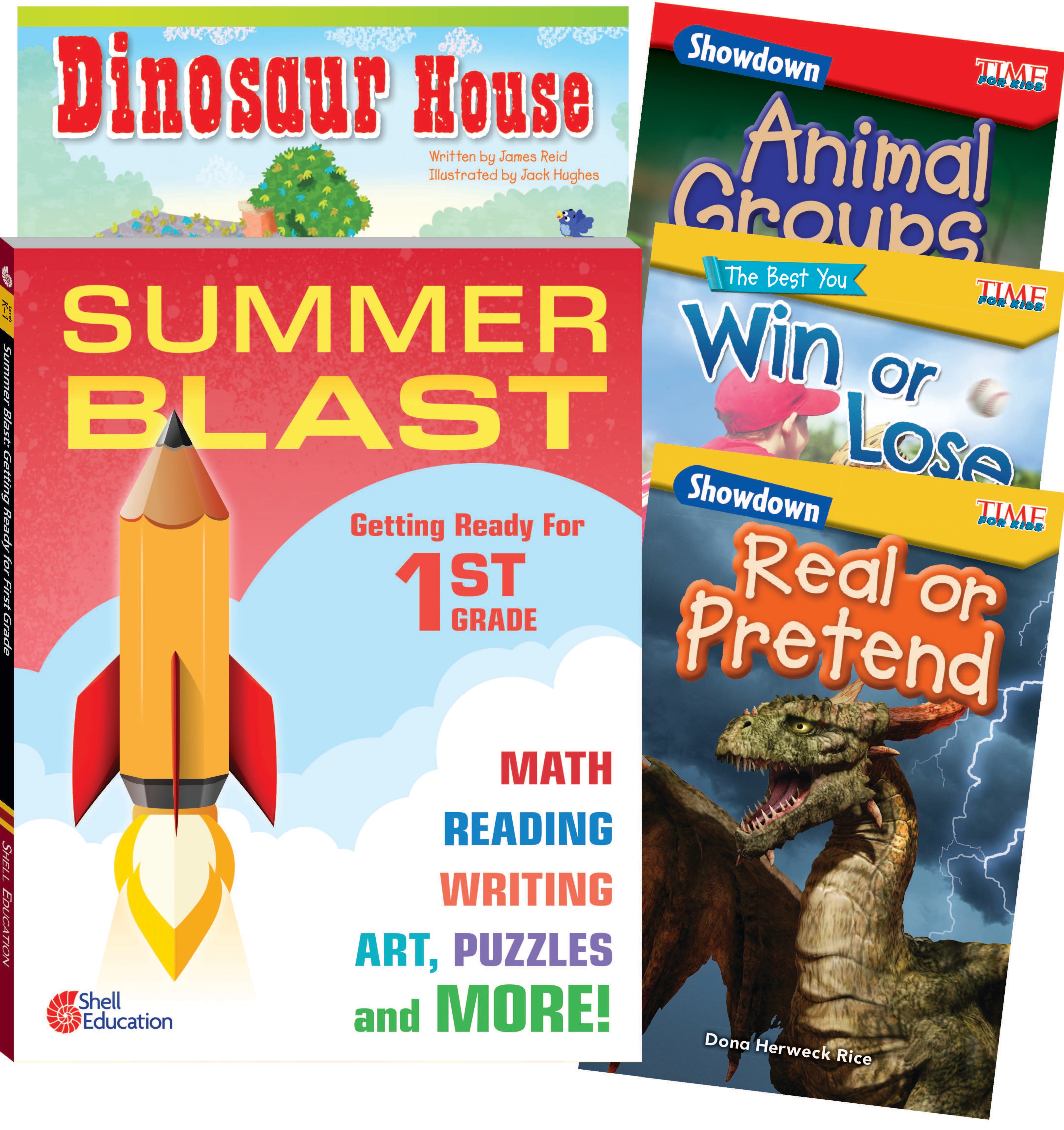 Teacher Created Materials Learn-at-Home: Summer Reading Bundle, 5-Book Set, Grade 1, Item Number 2088887