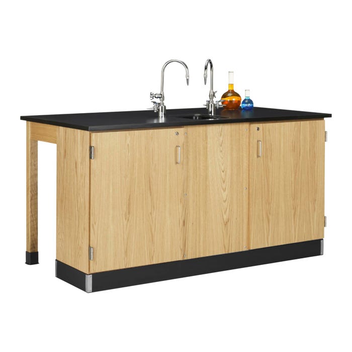 Diversified Spaces Kinetic Lab Station, 68 x 36 x 35-3/4 Inches, Flat Top, Phenolic Resin Top