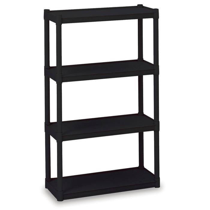 Iceberg Rough N Ready Open Storage Shelving, 4 Shelves, 32 x 13 x 54 Inches