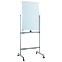 Lorell Vertical Magnetic Whiteboard Easel, Whiteboard Easel, Double-Sided, Magnetic, 36 x 24 Inches, Silver Frame 2006828