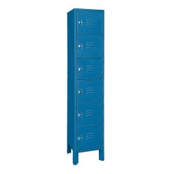 Republic Six-Tier Steel Locker, 1 Wide