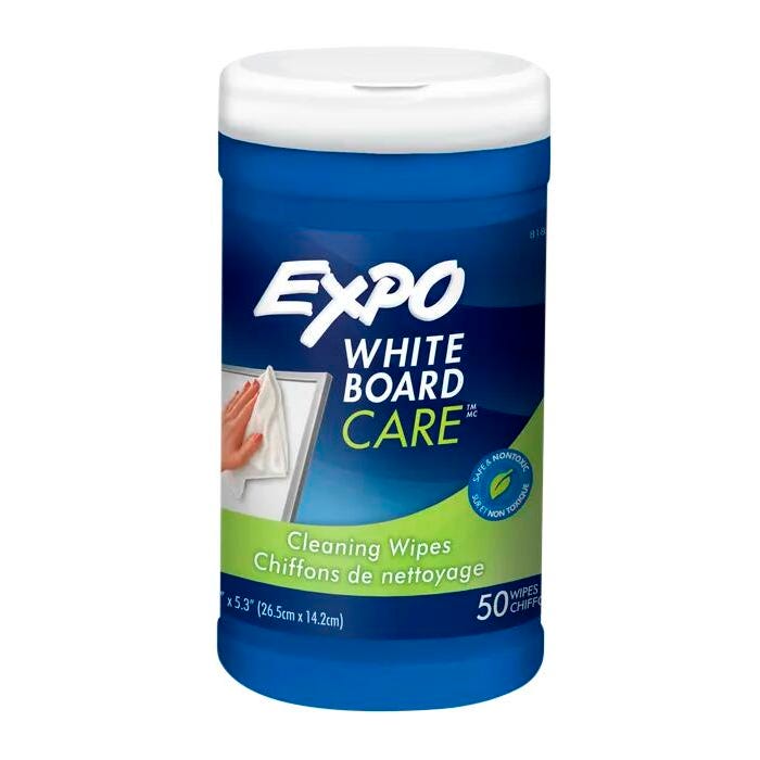 EXPO Dry Erase Whiteboard Wipes, Pack of 50