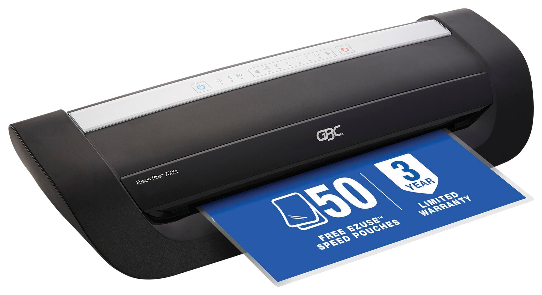 GBC Fusion 7000L Laminator with EZUse Laminating Pouches 12 Inch Throat, Item Number 2005461