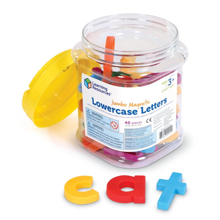 Learning Resources Jumbo Lowercase Magnetic Letters, Set of 40