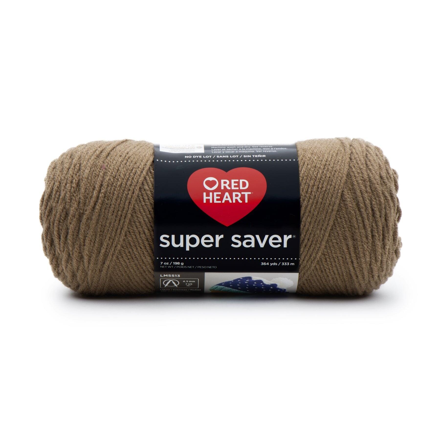 Image for Red Heart Acrylic Economy Super Saver Yarn, 4-Ply, Café Latte, 7 Ounce Skein from School Specialty