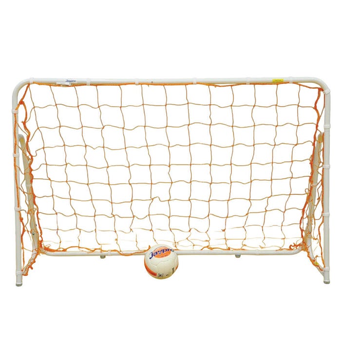 Jaypro Portable Short Sided Soccer Goal, 4 x 6 Feet x 24 Inches, White