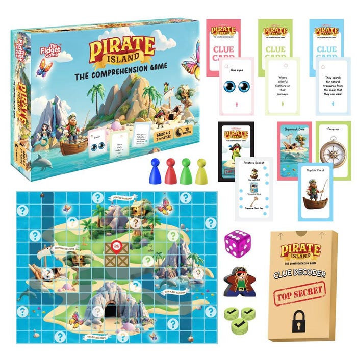 The Fidget Game Pirate Island, Grades K to 2