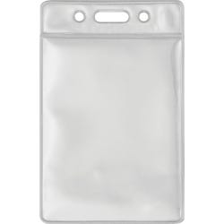 Advantus Badge Holders, Vinyl, Vert, 2-1/2 x 3-1/2 Inches, Pack of 50, Clear