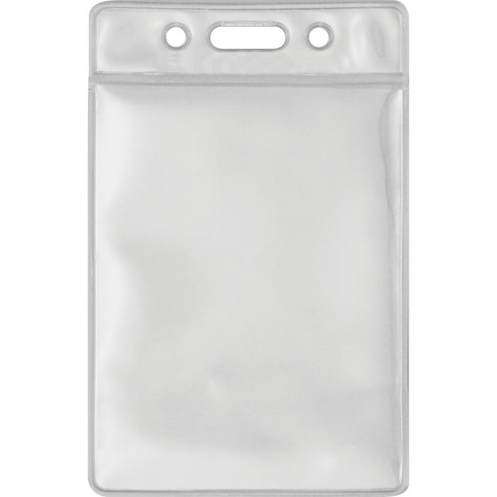 Advantus Badge Holders, Vinyl, Vert, 2-1/2 x 3-1/2 Inches, Pack of 50, Clear