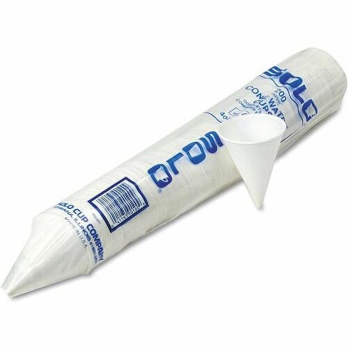 Solo Eco-Forward Treated Paper Cone Cups, 4 Oz, Pack of 200