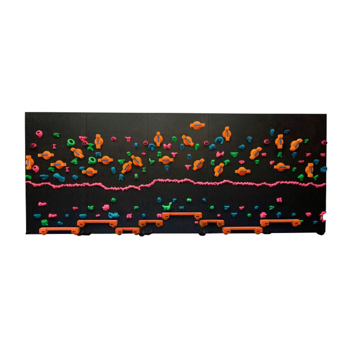 Everlast Climbing Black Light Adaptive Panels and Holds Only, 8 Foot