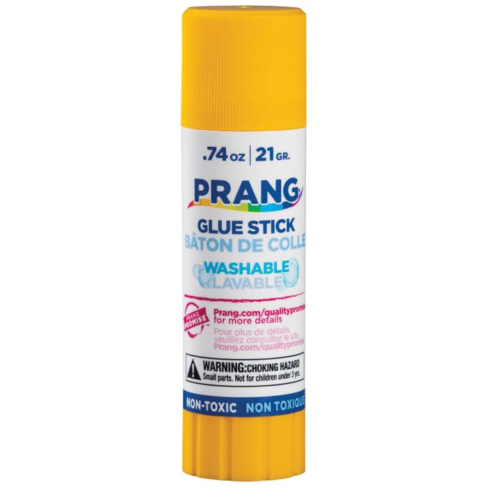 Prang Non-Toxic Odorless Washable Glue Stick, 0.74 oz, Clear