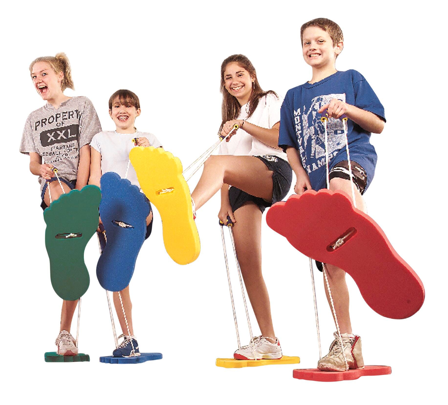 Image for FlagHouse Monster Trax, Yellow, One Pair of Feet from School Specialty