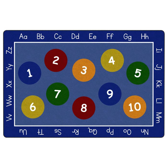 Childcraft Numbers and Alphabet Carpet, Rectangle
