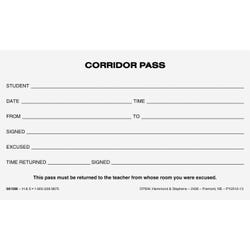 School & Hall Passes and Tardy Slips, Item Number 1481870