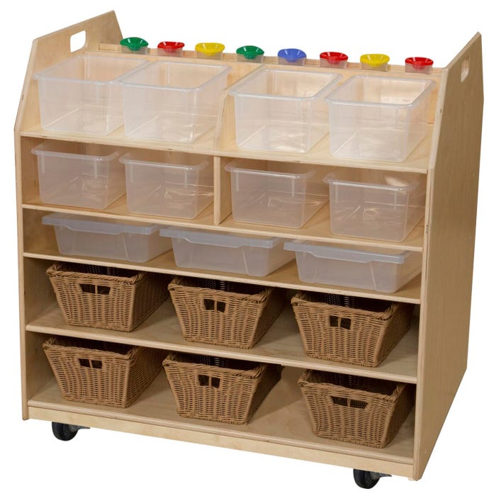 Wood Designs Trolley Art Cart, 37 x 27 x 36 Inches