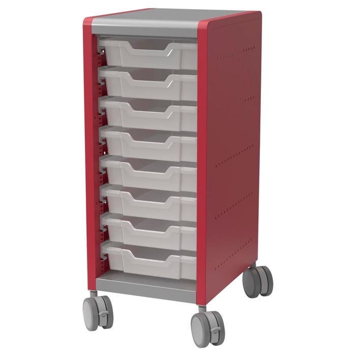 Classroom Select Geode Medium Cabinet, Single Wide, 8 Tote Trays