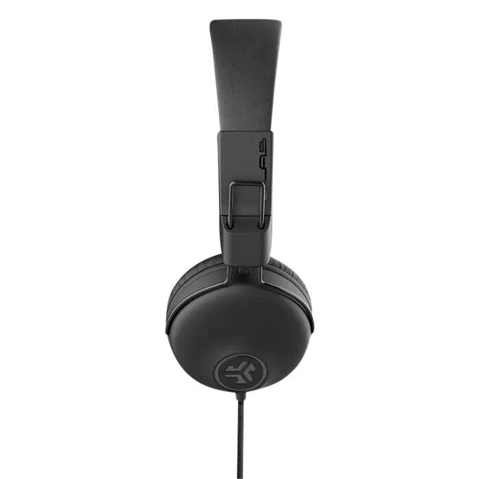 JLAB Studio On-Ear Headphones with In-Line Microphone, Black