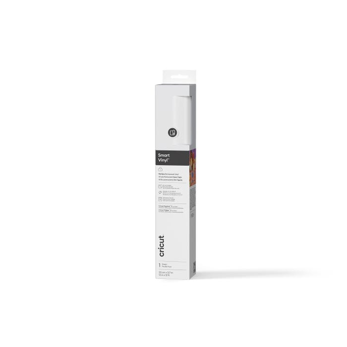 Cricut Permanent Smart Vinyl Iron On, 13 Inches x 12 Feet, White