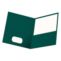 Oxford Two Pocket Folders, Textured Paper, Letter Size, Teal, Box of 25